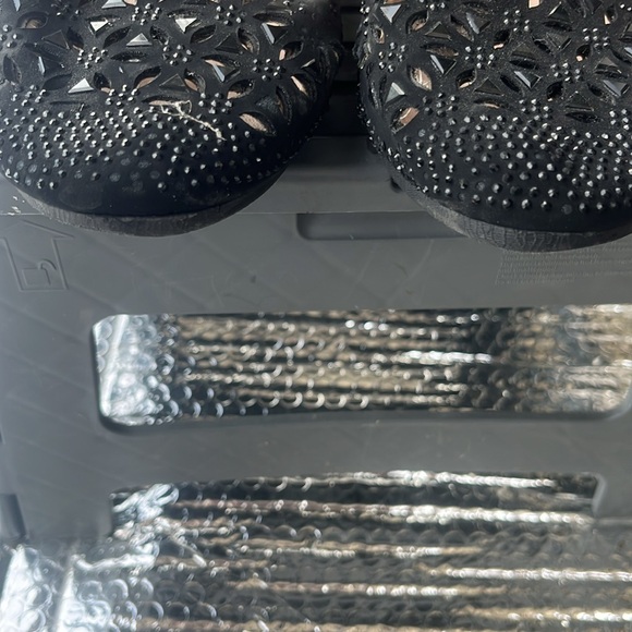 Forever Confort Black Beaded Slip-On Shoes - Picture 4 of 10